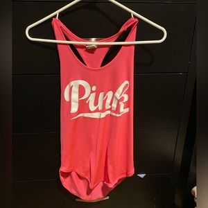 pink tank top